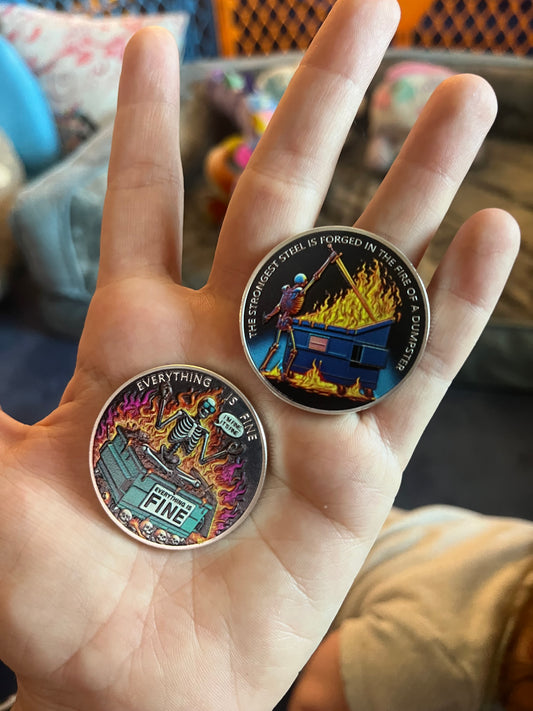 Dumpster Fire Medallion!